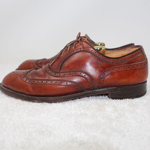 Footjoy Classics Brown Leather Brogue Wingtip 9.5 - Picture 4 of 8